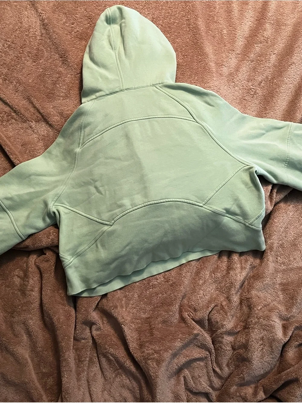 lululemon athletica Green Half-Zip Scuba Hoodie